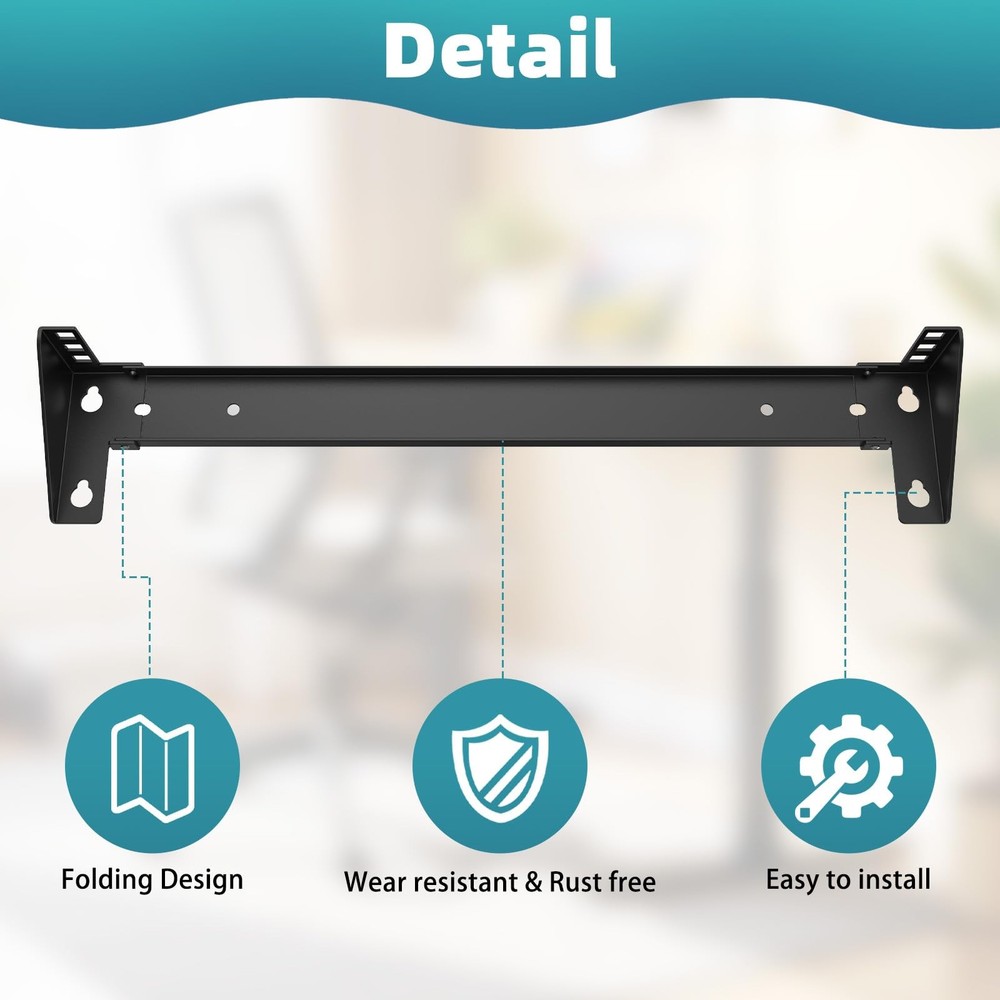 1U Vertical Wall Mount Rack Steel Foldable Vertical Patch Panel Mounting Brac...
