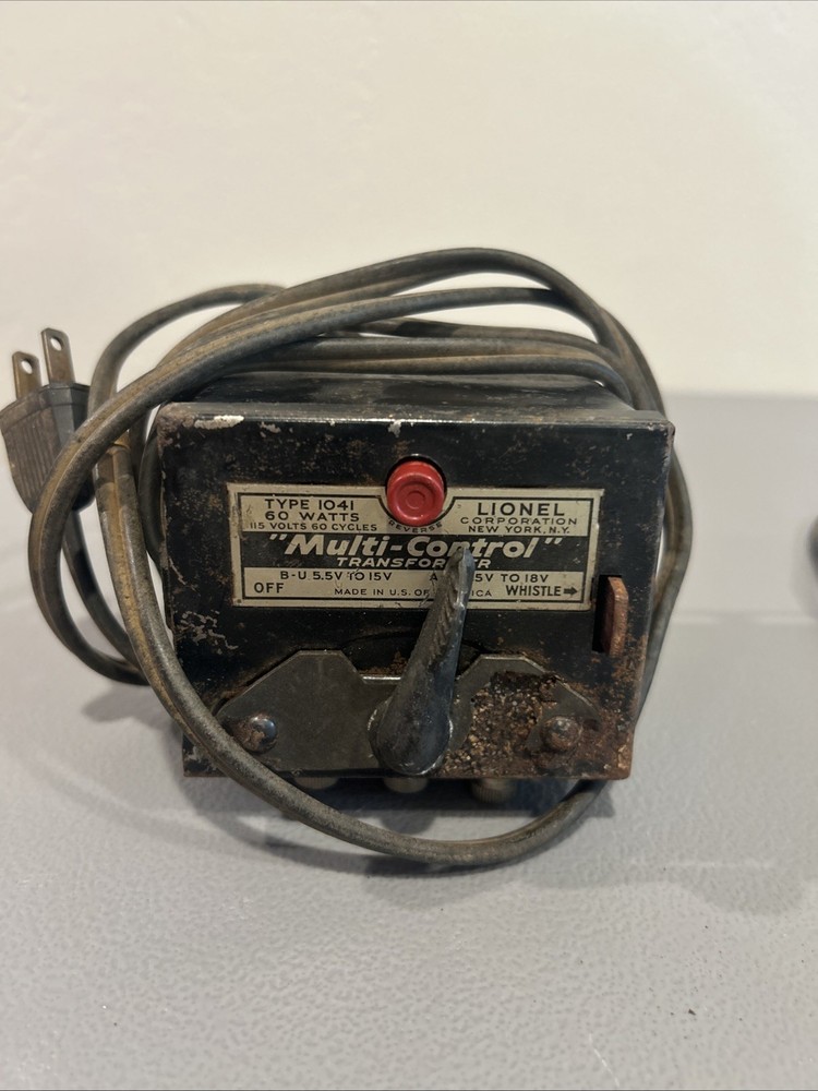 Lionel Model Train Multi-Control Transformer Type 1041- 60 Watts