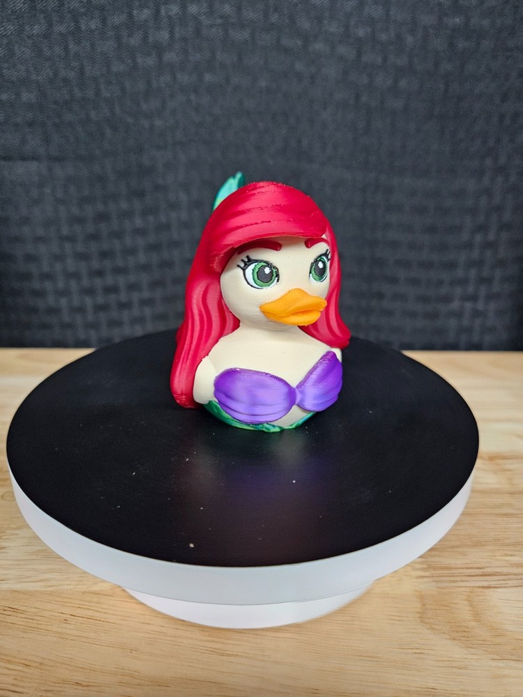 Ariel Duck, Little Mermaid, 3D Printed, Ducks, Ducking, DuckDuckJeep