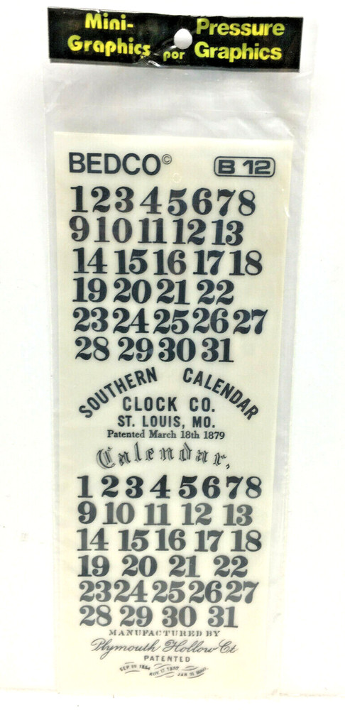 Bedco B12 Clock Transfers