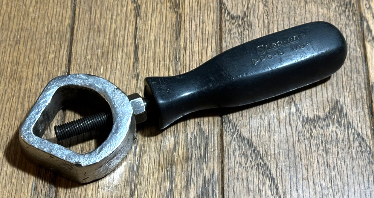 🇺🇸 SNAP ON Tools USA Punch & Chisel Holder Screwdriver Handle Black Adjustable