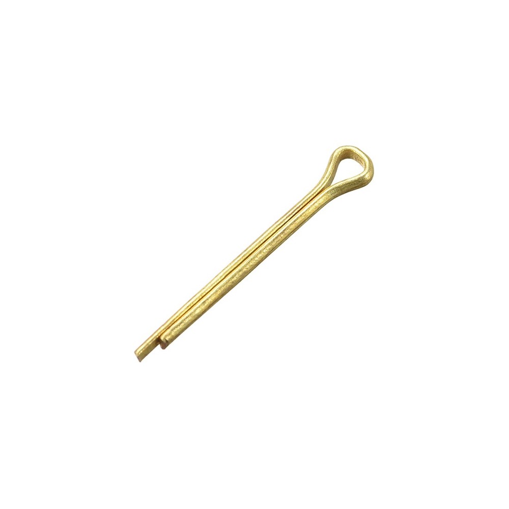 Split Cotter Pin - 2mm x 20mm Solid Brass 2-Prongs Gold Tone 15Pcs