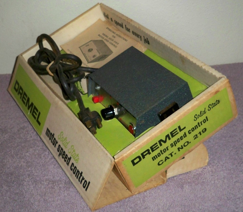 Vintage DREMEL Solid State Motor Speed control with Original Box / No. 219