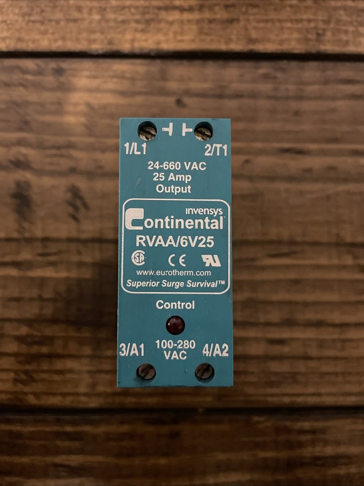 Invensys Continental RVAA/6V25 Solid State Relay New