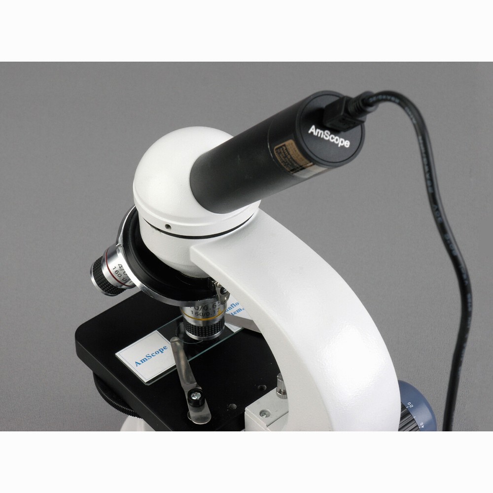 AmScope 2MP USB Still/Live Video Microscope Digital Camera Imager +Calibrate Kit