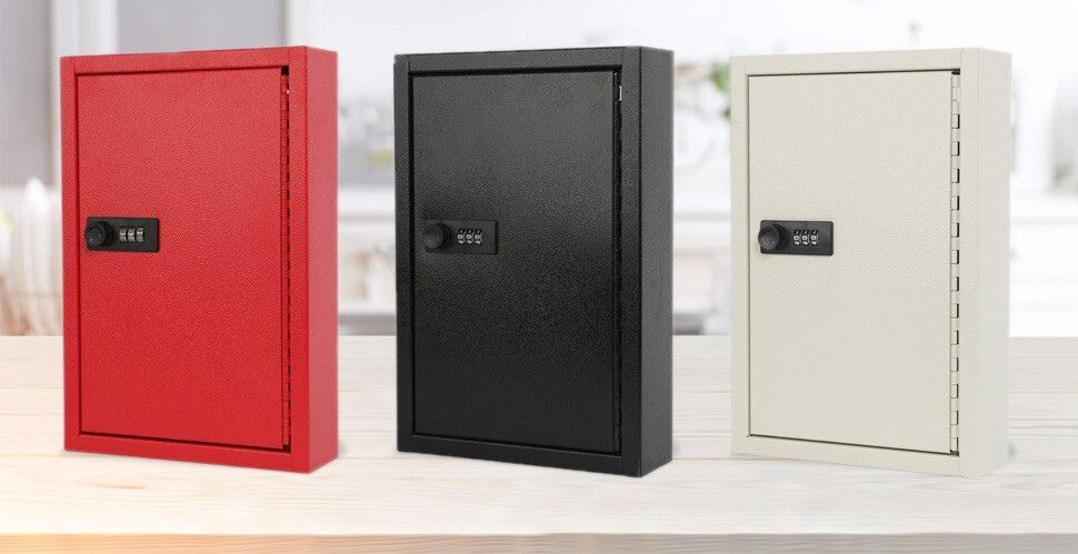 40 - 200 Key Storage Code Lock Box Wall Mount Keys Holder Safe Cabinet Organizer