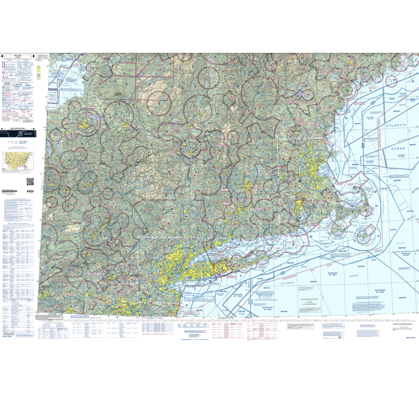 FAA Chart: VFR Sectional Chart New York - Always Current - Select Cycle Date