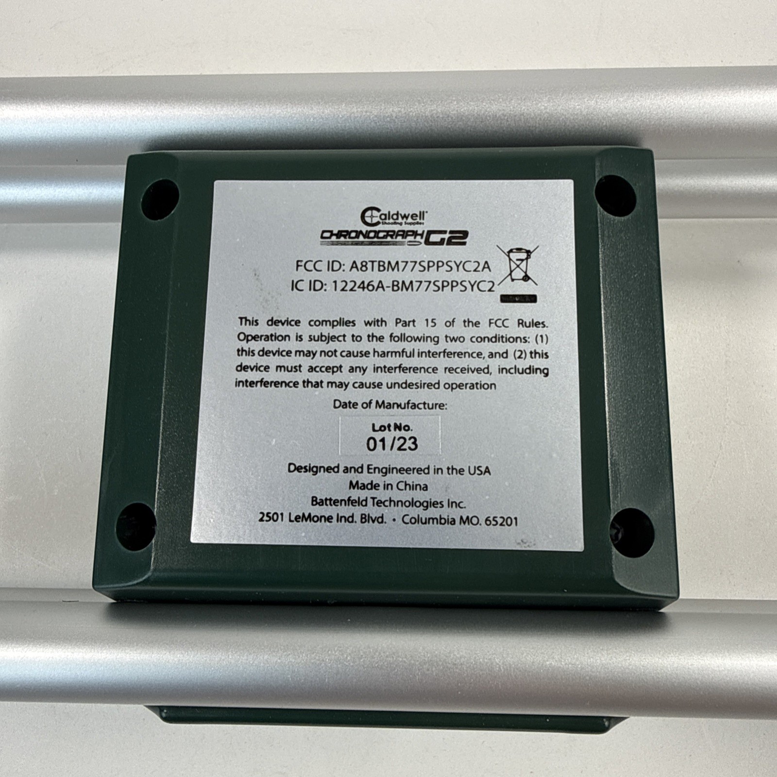 Caldwell 720002 Ballistic Precision G2 Chronograph w/ Tripod & Bluetooth No Box