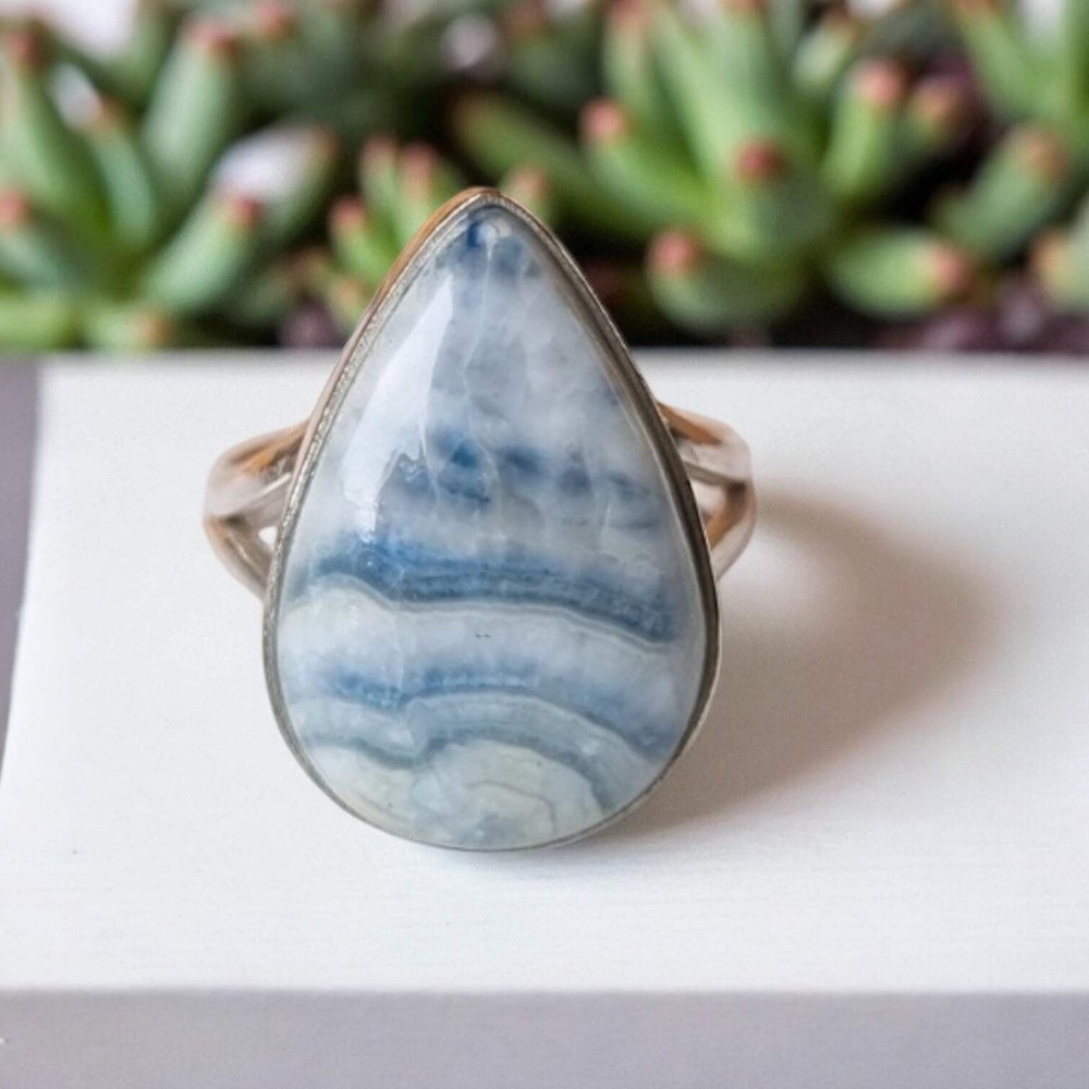 Scheelite Solid 925 Sterling Silver Ring 7