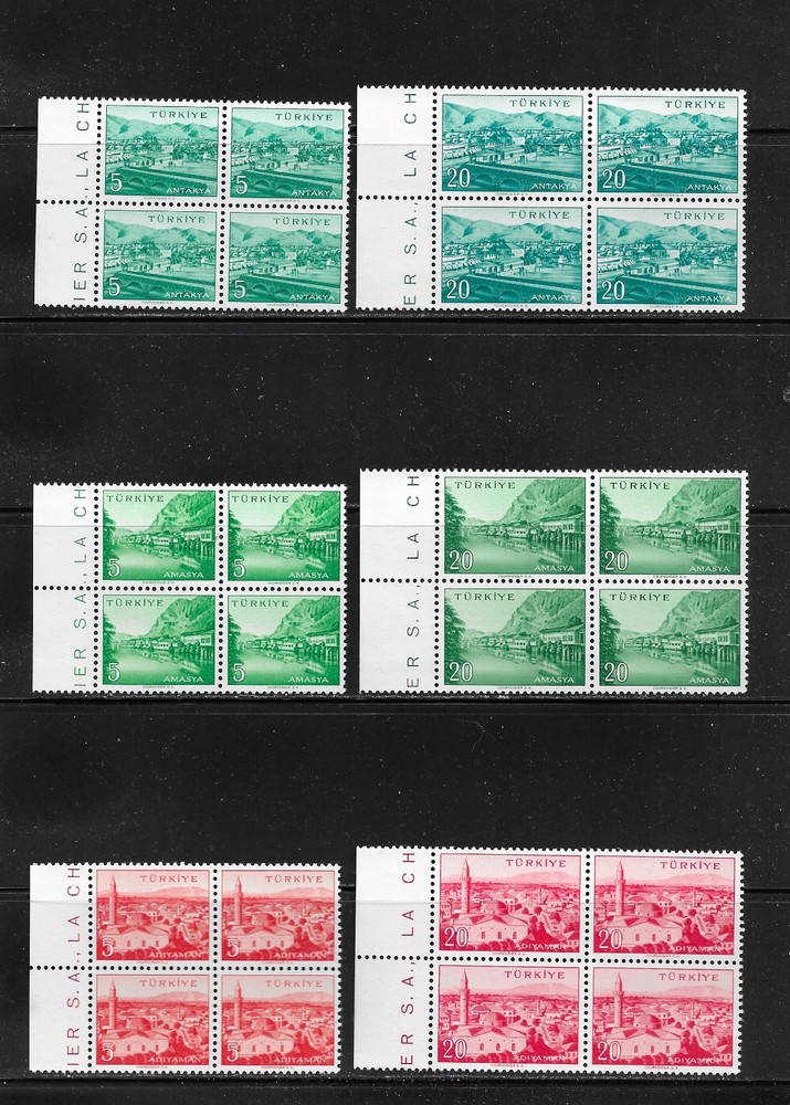 Turkey - lot 598. Mint, NH. Blocks