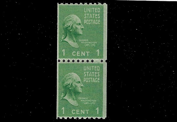 US Scott 848, Mint Never Hinged Pair, SCV $1.75