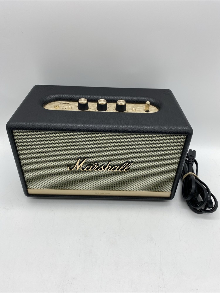 Marshall - Acton II Bluetooth Speaker - Black EUC with Cord