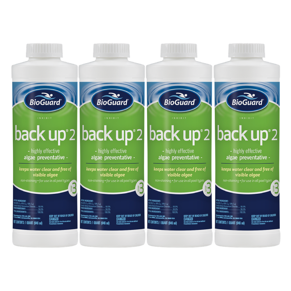 BioGuard Back Up 2 Algicide - 1 qt (4 Pack)