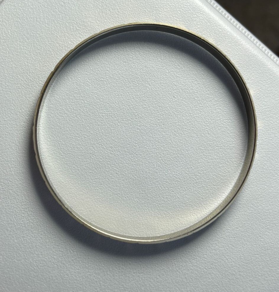 VTG Gold Tone Rigid Bangle Bracelet Stackable 2.75"