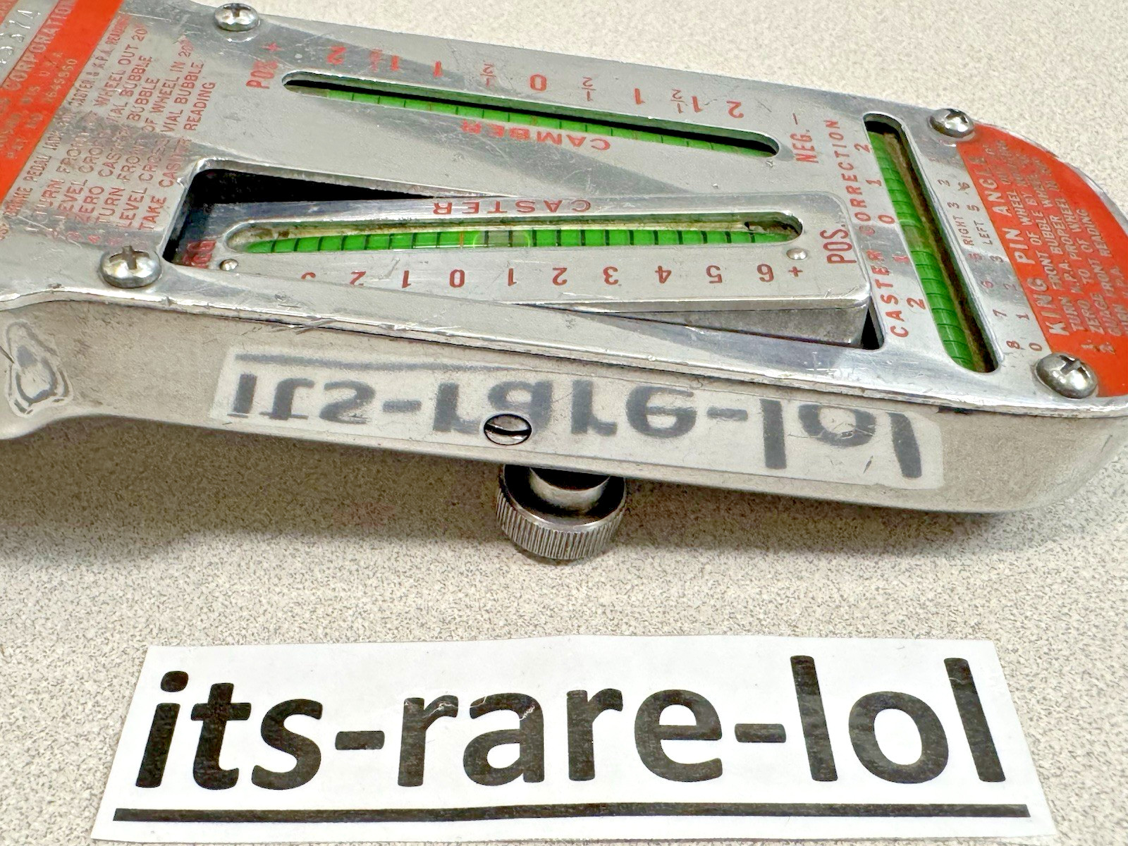 Snap-on WA-60E Magnetic Caster Camber Alignment Gauge & WA802/WA812 Hub Adapters