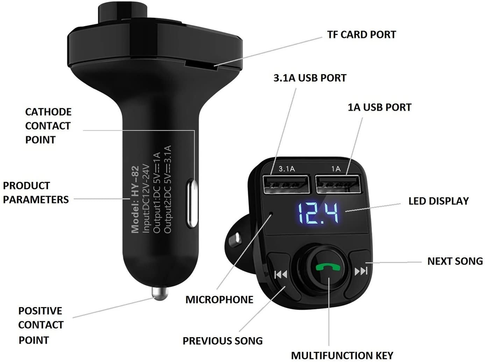 HOT Adaptador Receptor De Audio Bluetooth Musica Car Aux Estereo Wireless