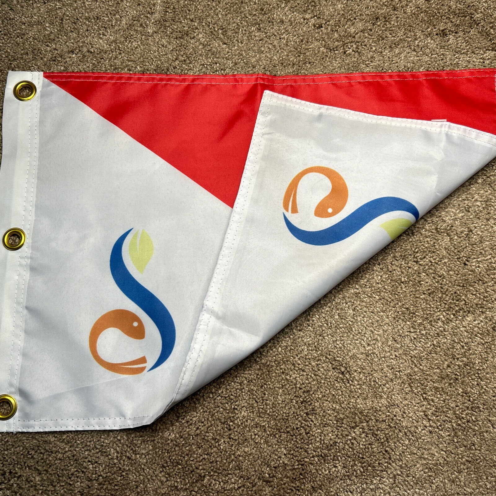 STREAMSONG RED PGA TOUR PIN FLAG W GROMMETS FREE SHIP AUTOGRAPHS