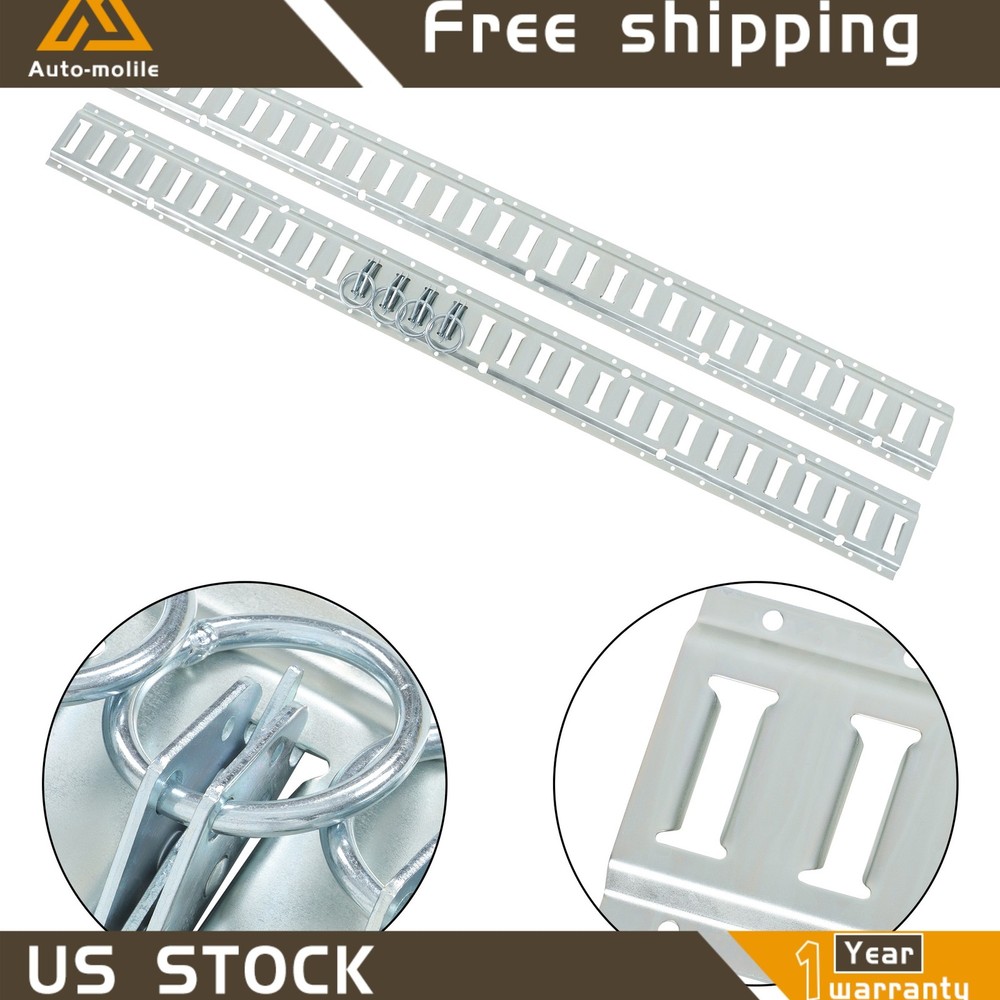 Horizontal High Quality For Vans Durable 12 Pack 5' E Track Tie Down Rail Syste