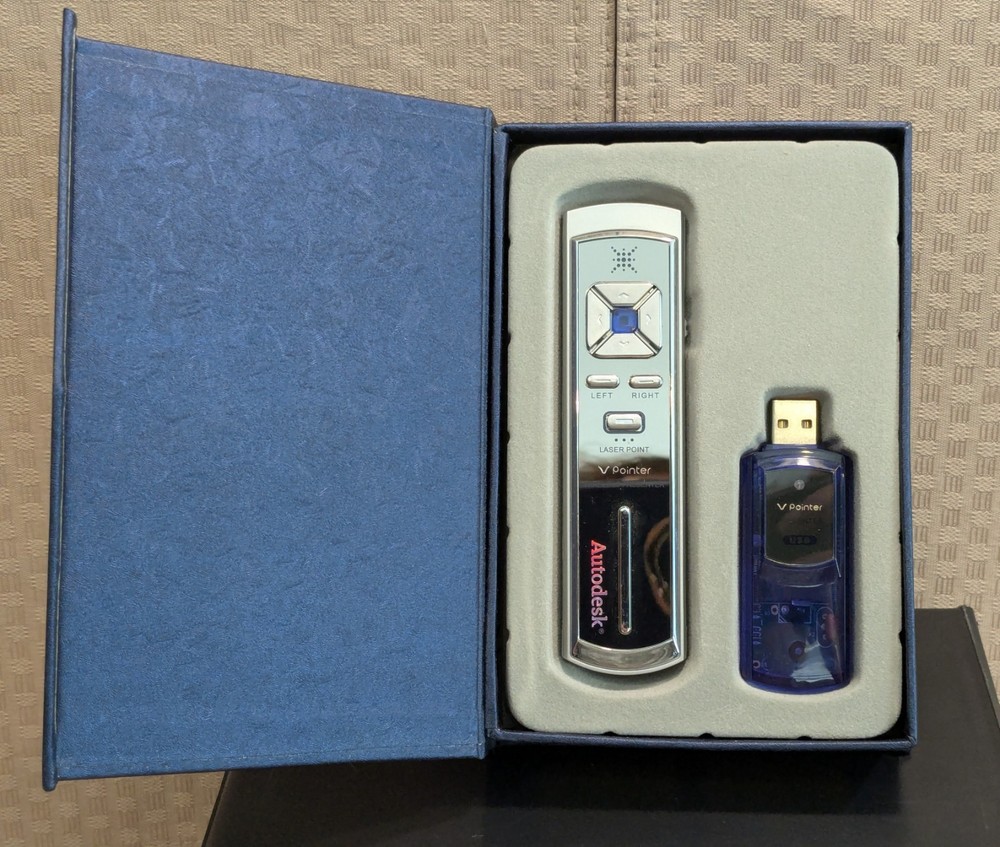 Audiodeck Laser Pointer Presentation Remote w USB Flash Drive-New