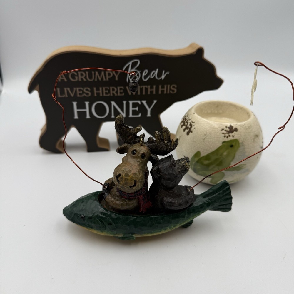 Mountain Bears, Frogs And Fire pit Vintage Decorations
