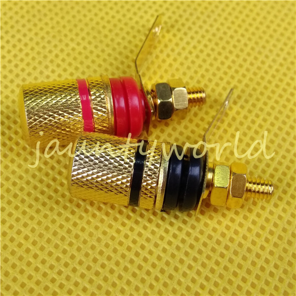 2PC Speaker Cable Banana Connector Amplifier Terminal Binding Posts