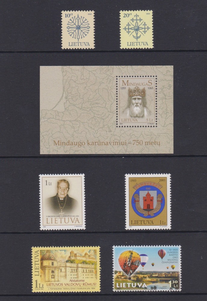 Lithuania Official Stamp Year Set 2003, MNH