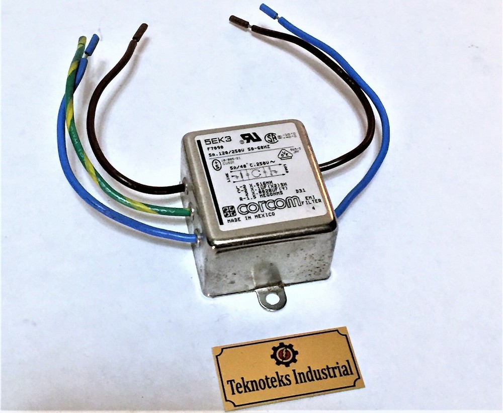 CORCOM 5EK3 EMI FILTER 5A 120/250VAC (NEW)