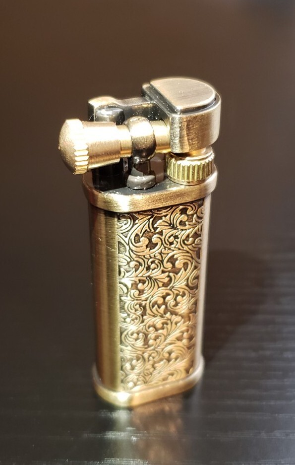 VINTAGE RETRO STYLE ROLLER LIGHTER Trench Retro Fuel Saving Lighter O Ring USA