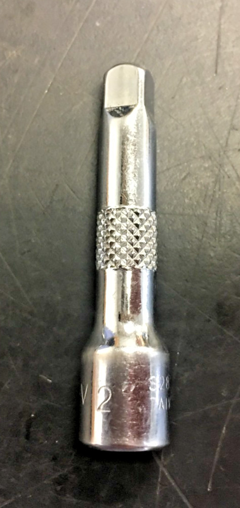 PM Cr-V 2", Chrome Socket Extensions Bar, 1/4" Drive, Taiwan