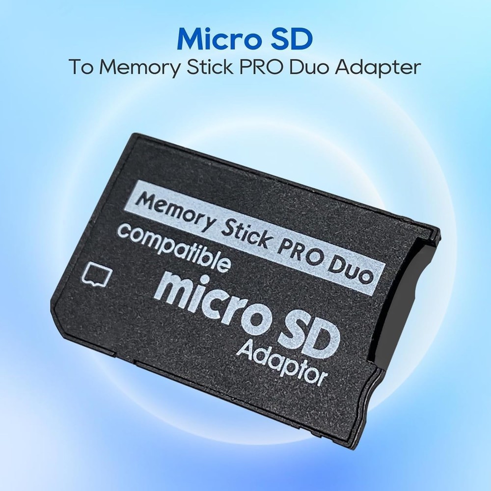 Latest PSP Memory Stick Pro Duo Adapter - 512GB Micro SD Support, 2 Pack