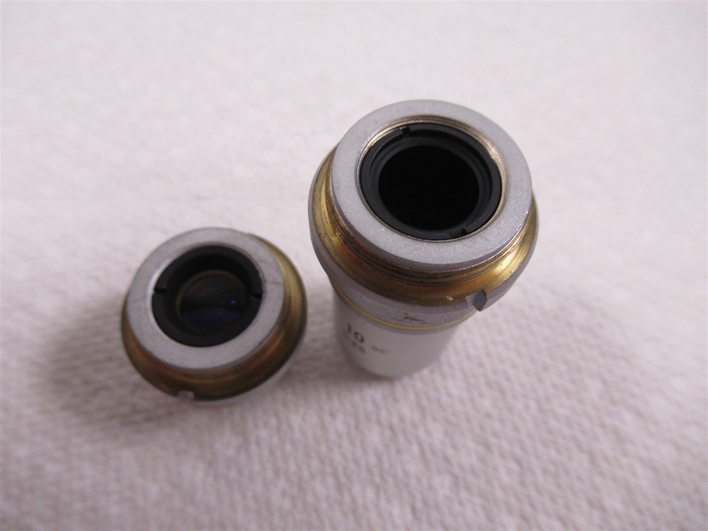 Nikon 4x and 10x Microscope Objective Lenses 160mm for SC Model Microscopes