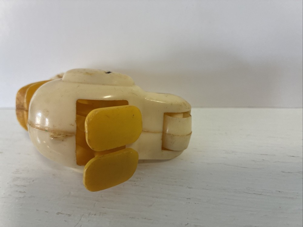 Antique Plastic Self Gravity Walking And Pull Toy Duck 1950's