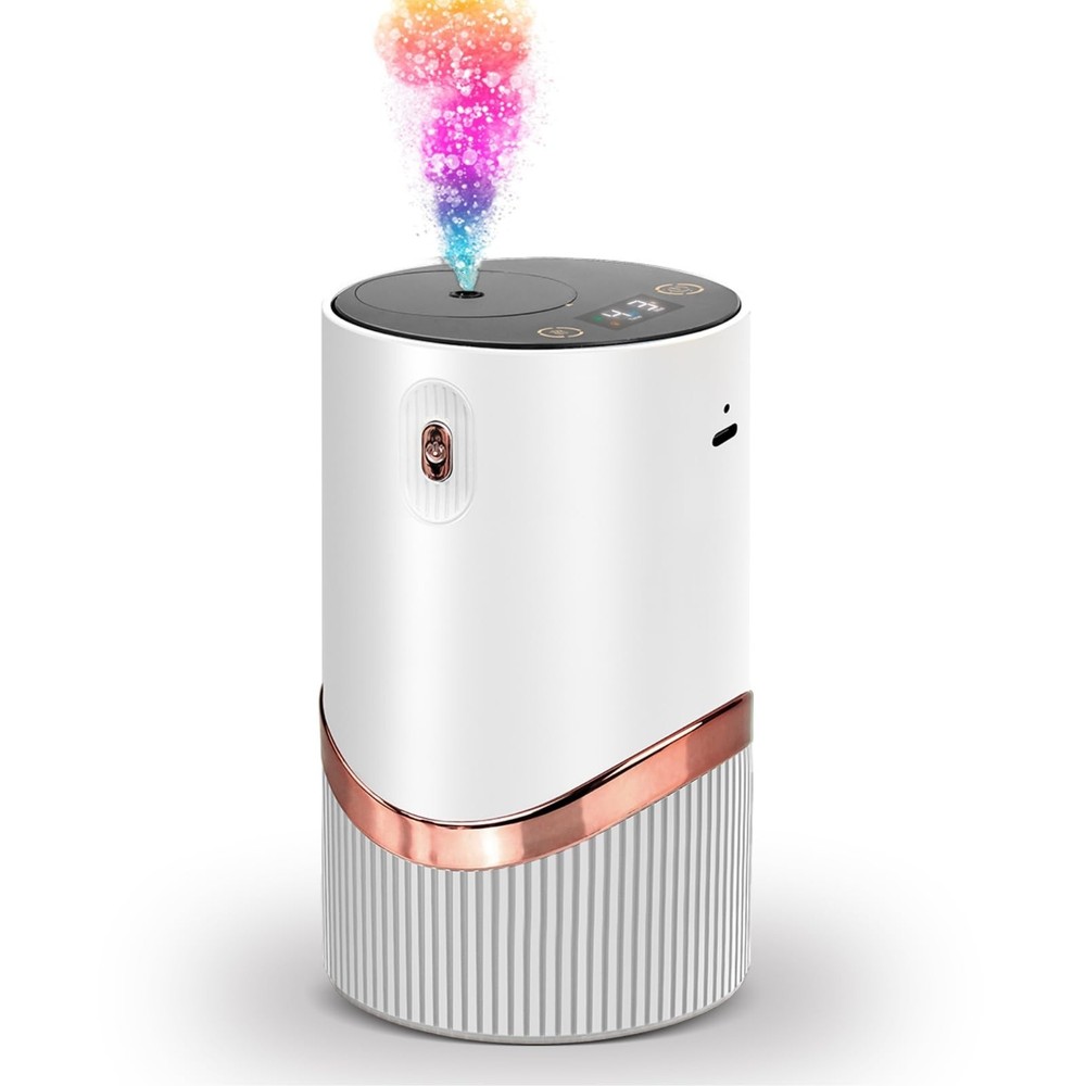 Waterless Essential Oil Diffuser - Car Aroma Diffuser, Portable Smart Scent A...