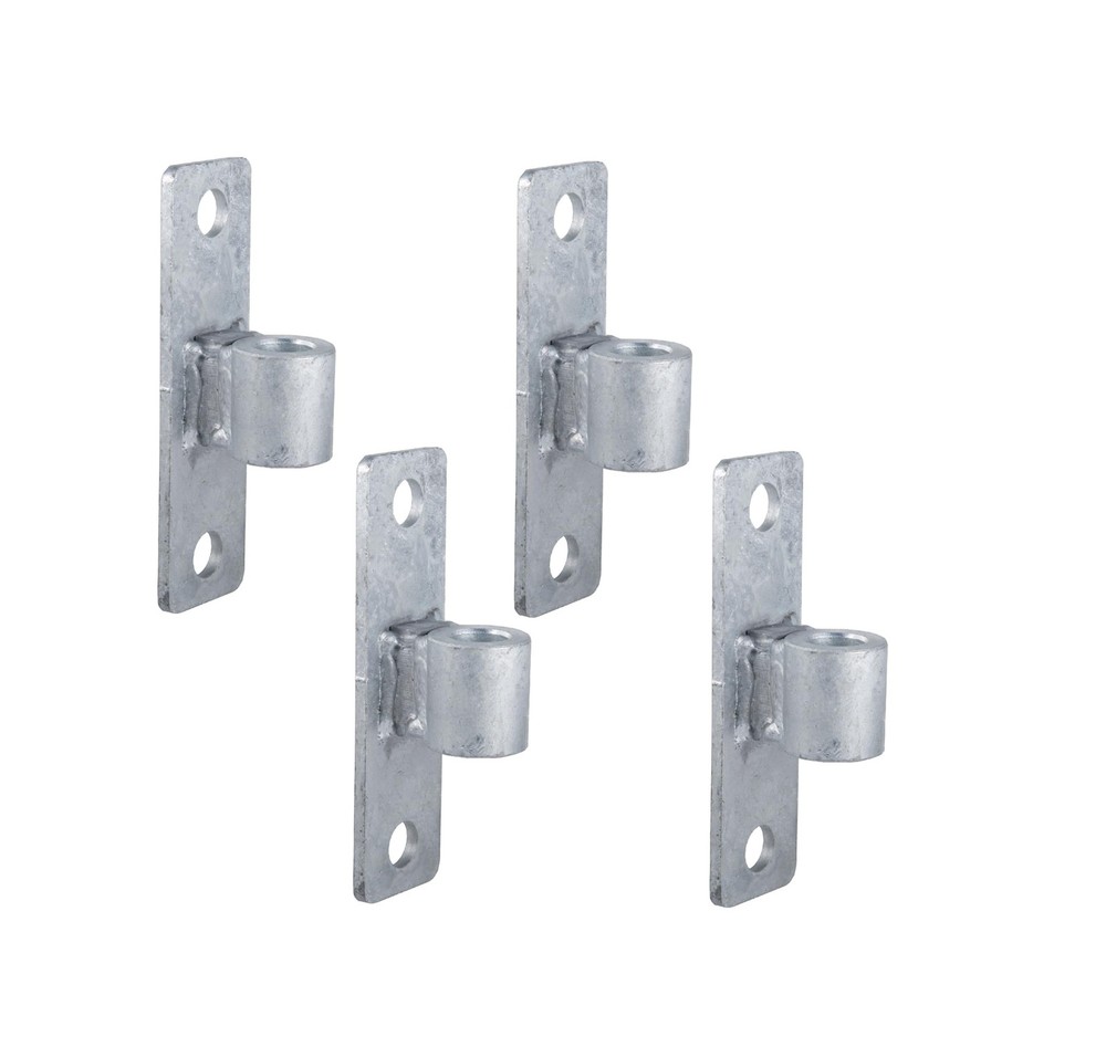 Gate Hinge Wall Mount Gate Hinge for 5/8'' Pin Chain Link Fence Post Hinge (4...