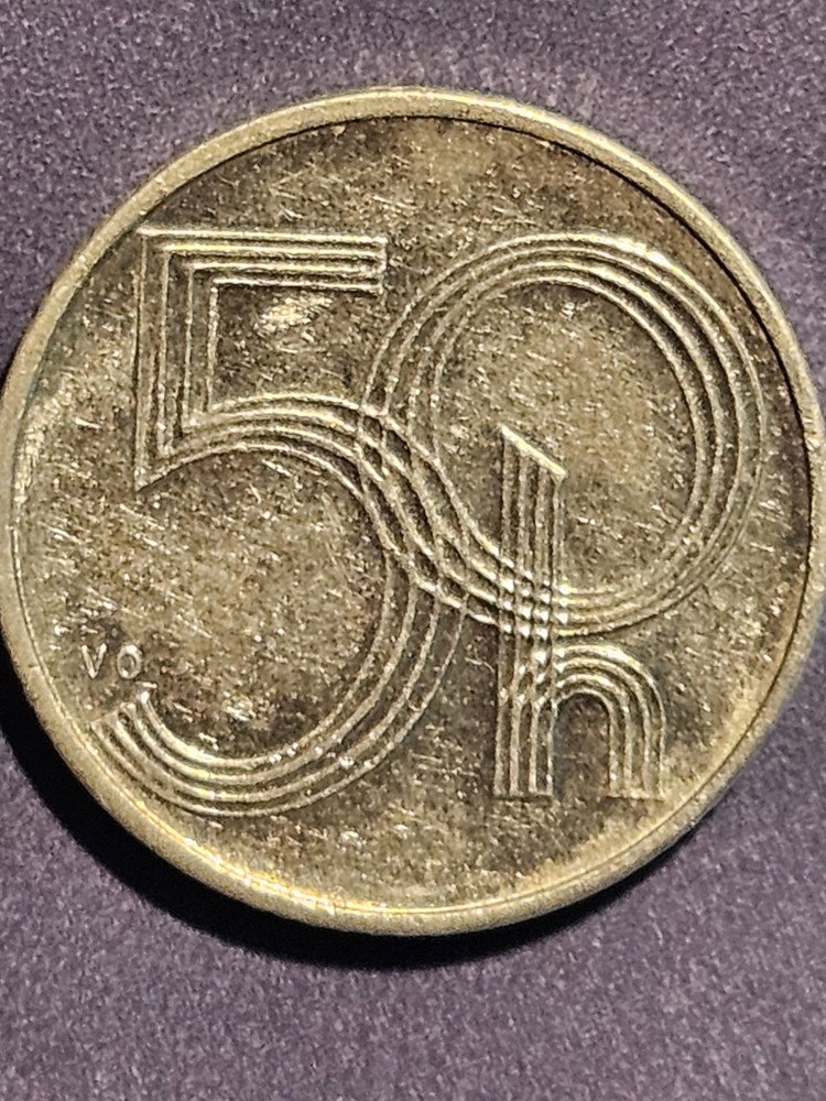 Czech Republic 1993 50 Hellers Coin