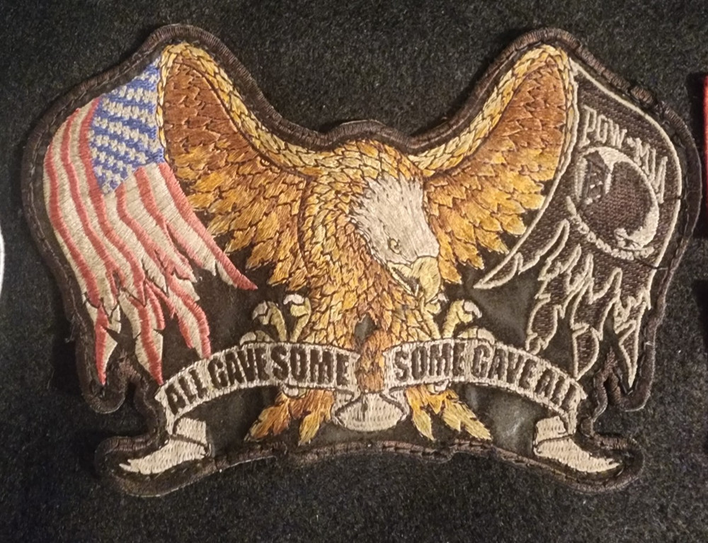 Vintage Harley Davidson "All Gave Some Some Gave All" Patch Armed Forces Plus 2