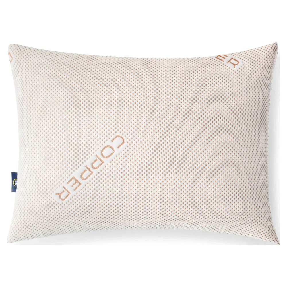 2-PACK Sertapedic Copperloft Bed Pillows, Firm Support , Standard/Queen