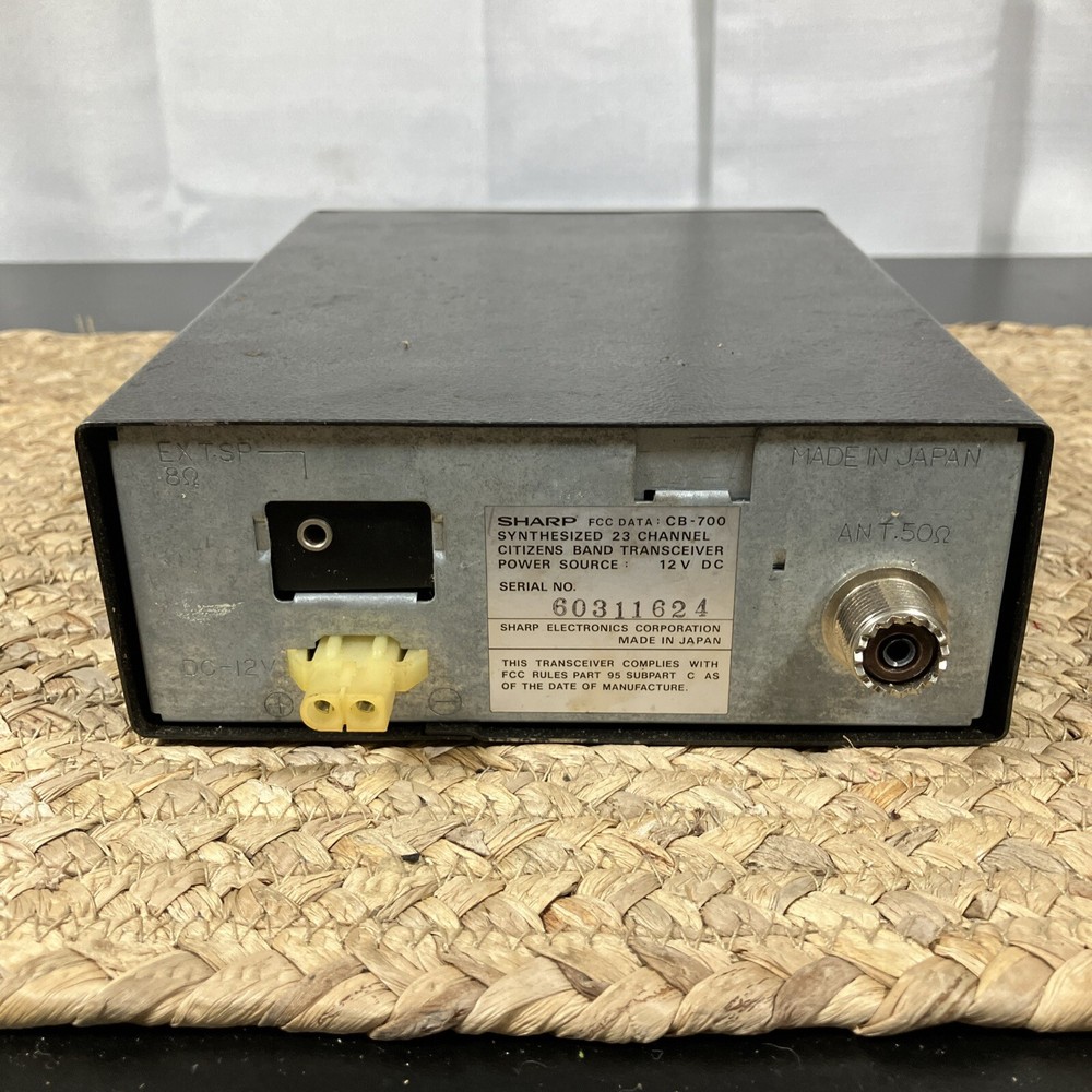 Vintage Sharp CB-700 23 Channel Radio Transceiver Untested
