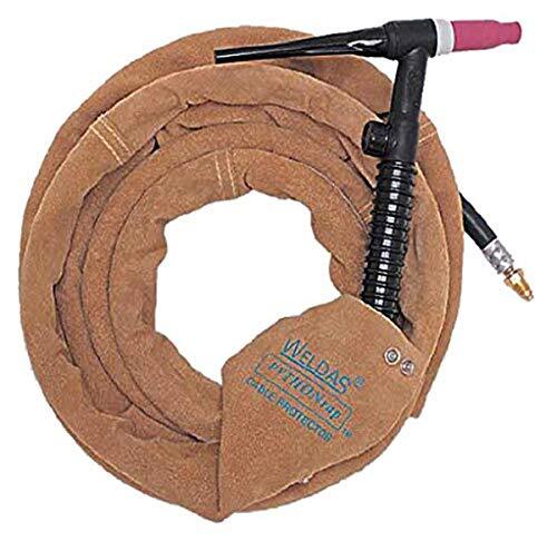 Weldas 44-4010 PYTHONrap Cable Cover, 4" W x 10' L, Snapped, Leather, 10', Bu...