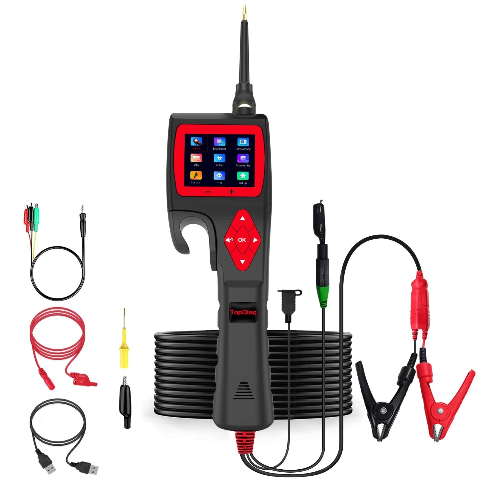 Automotive Circuit Tester Power Circuit Probe Kit Injector Car Diagnostic Tool
