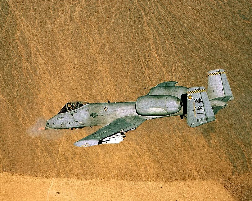 A-10 THUNDERBOLT OPENS FIRE 11x14 GLOSSY PHOTO PRINT