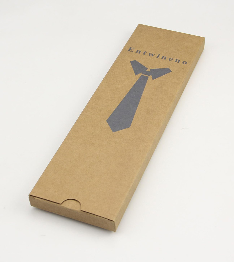 Mens Solid Linen Ties - Regular Width Pattern Necktie for Men