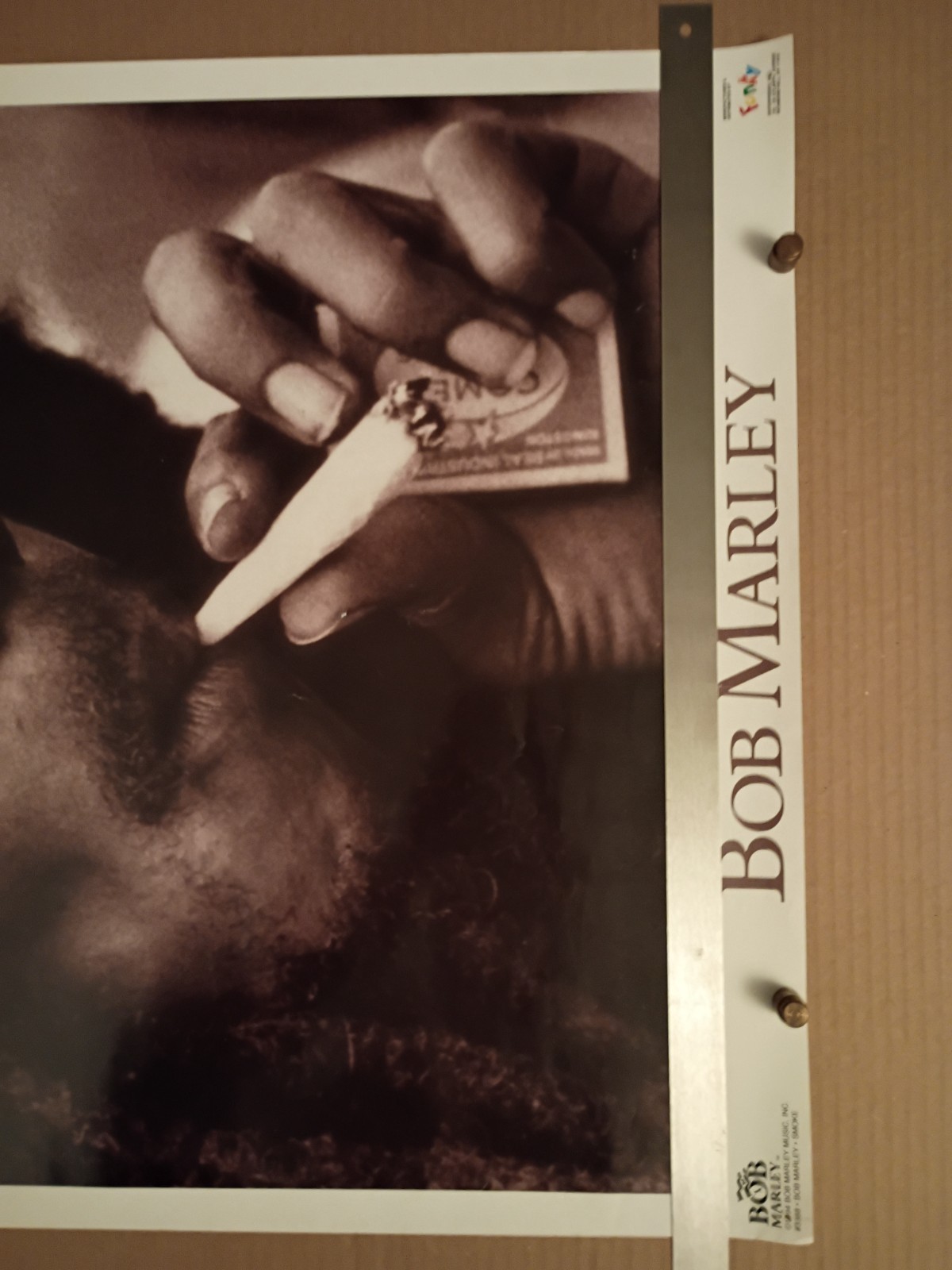 Vintage Bob Marley "SMOKE" Poster #3388 ©1994 Bob Marley Music Inc. & FUNKY Ent.