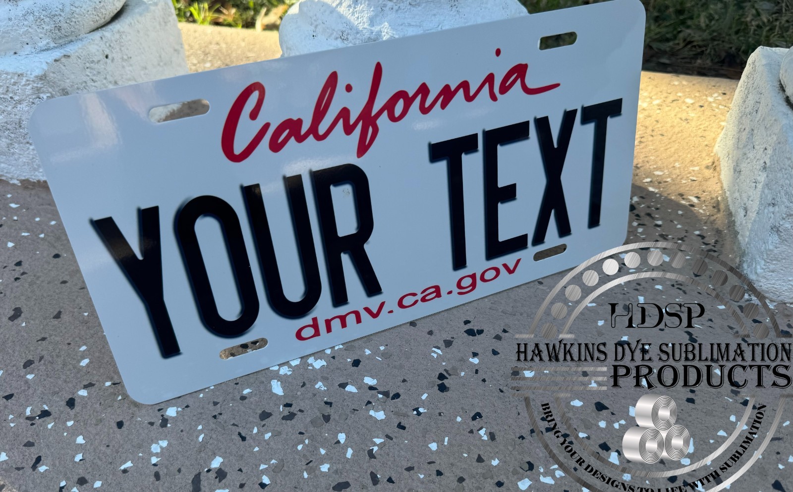 Custom California State License Plate 6x12 Personalized Auto Tag Any Text