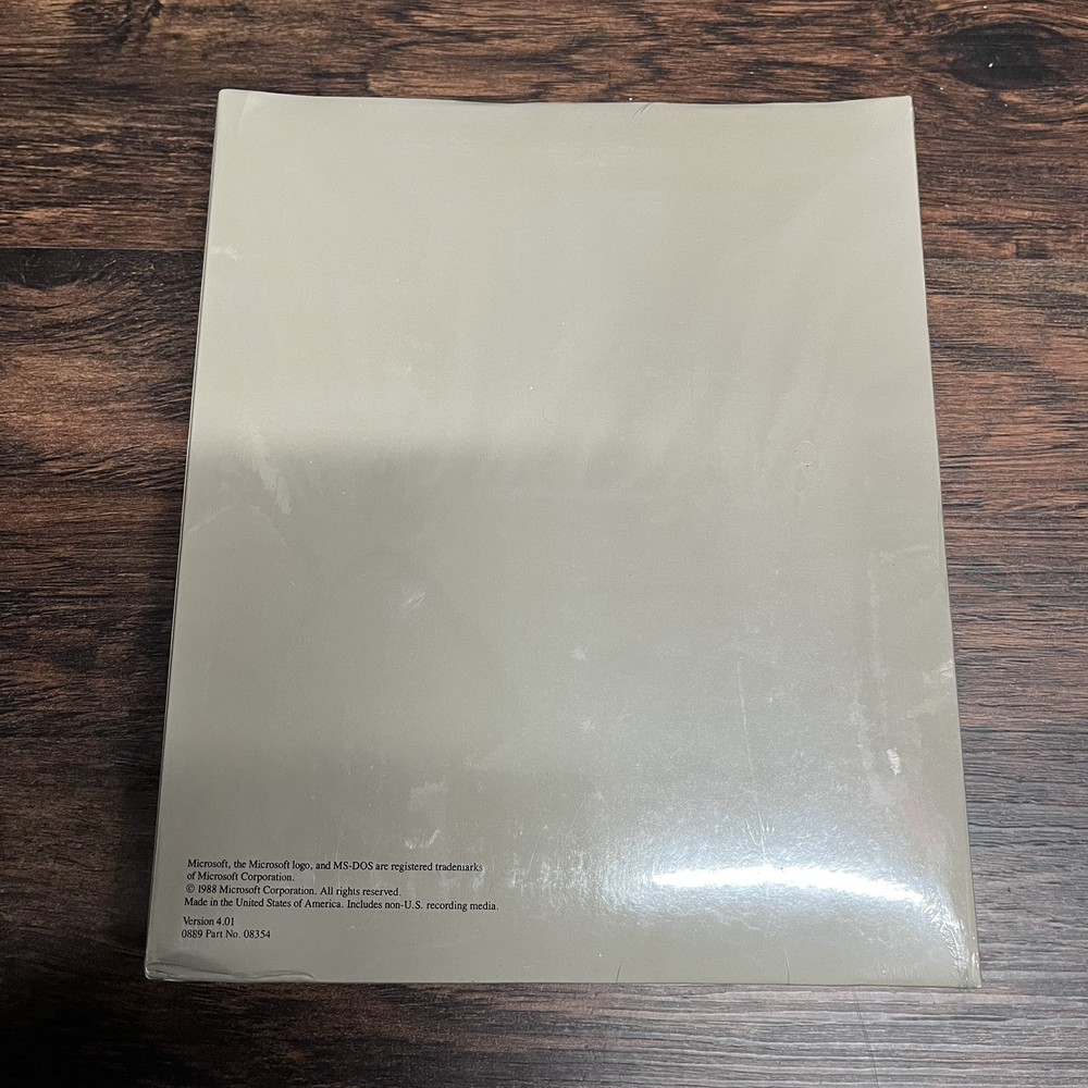 Microsoft MS-DOS 4.01 Operating System Version 5.25 Disks (SEALED)