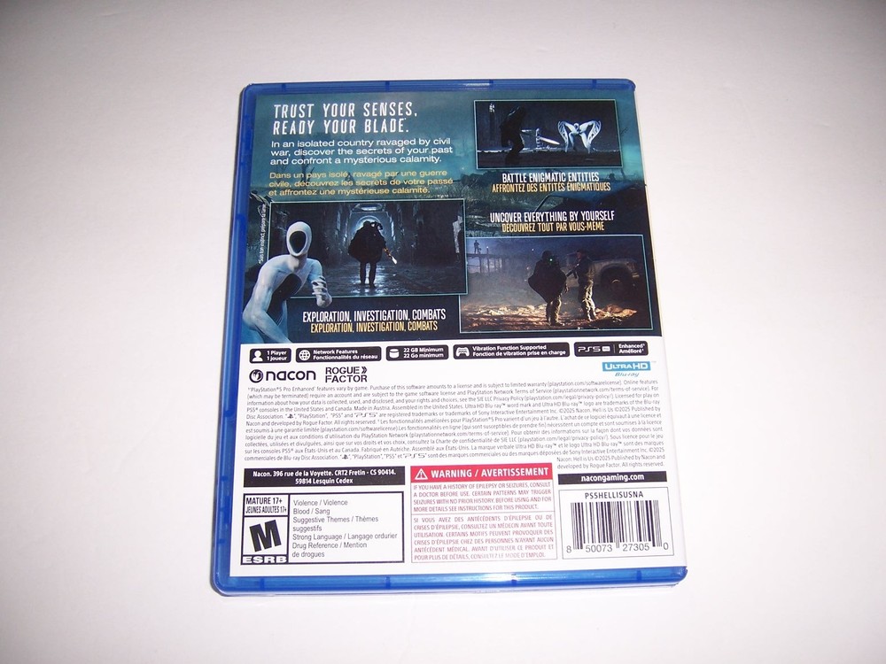 Authentic Box Case Replacement Sony PlayStation 5 PS5 For Hell is Us