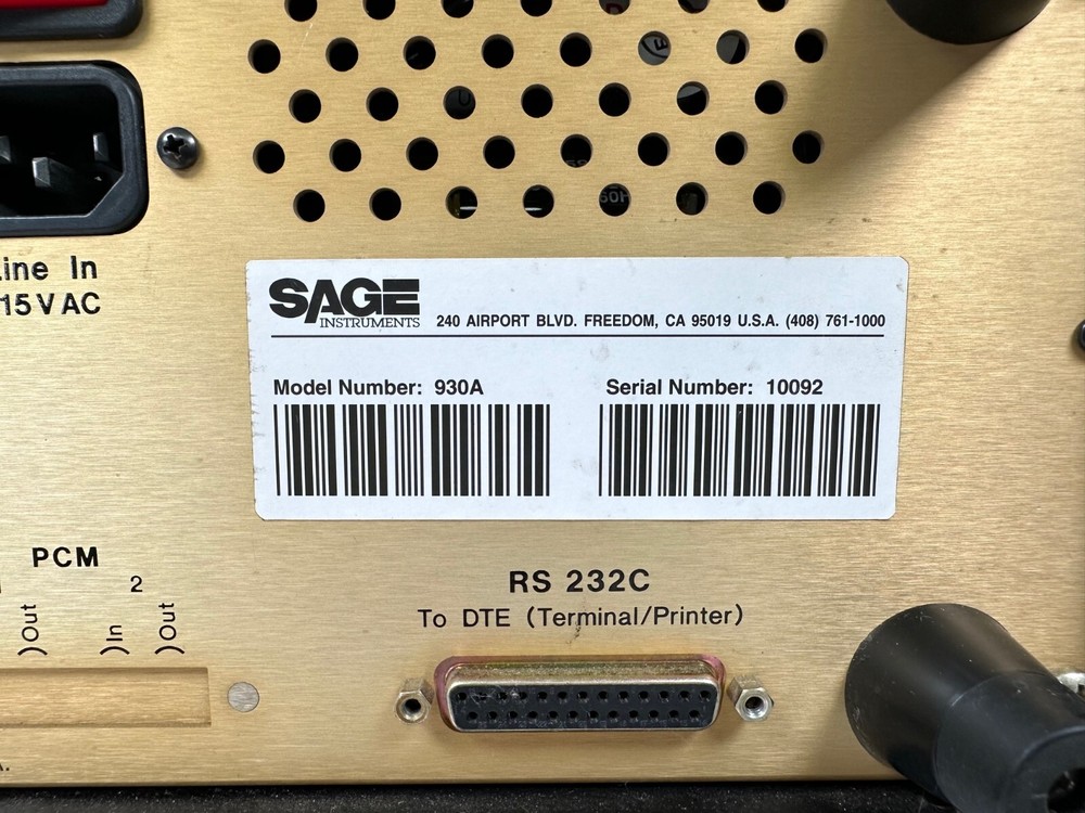Sage Instruments 930A Communications Test Set