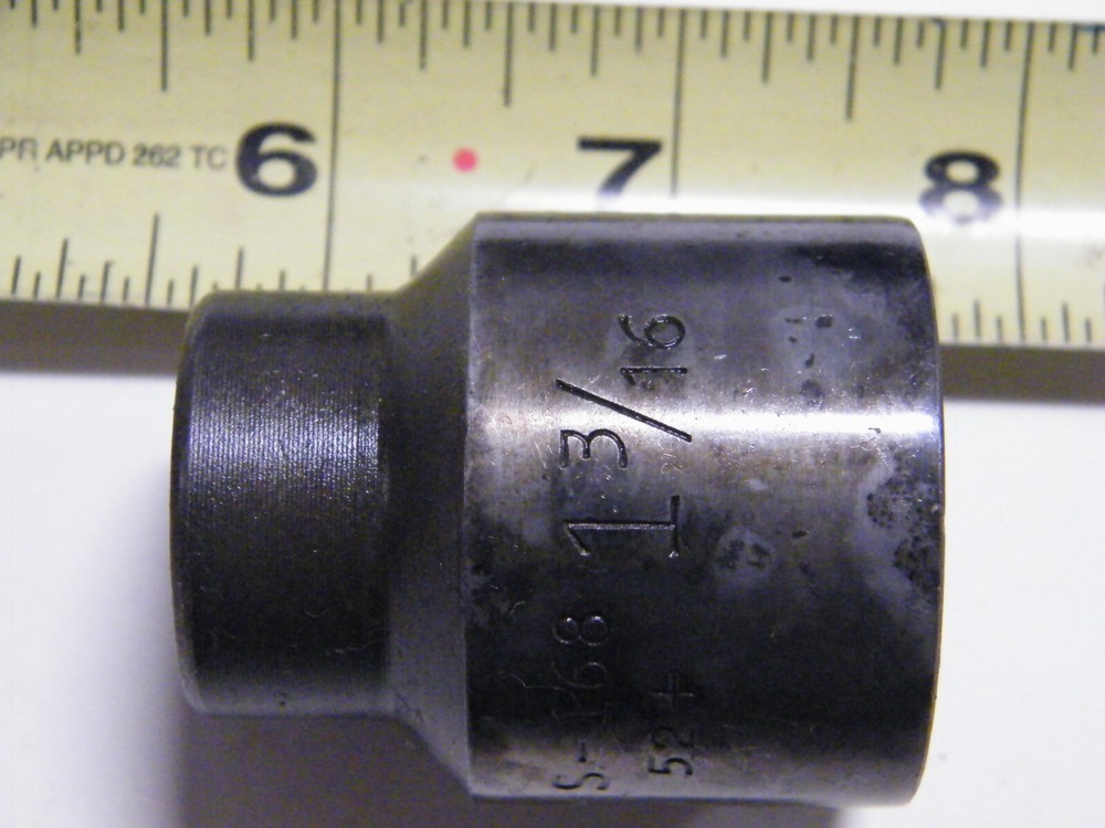 Vintage Wright S-168 52+ 1-3/16 12 Point Socket 1/2 Drive