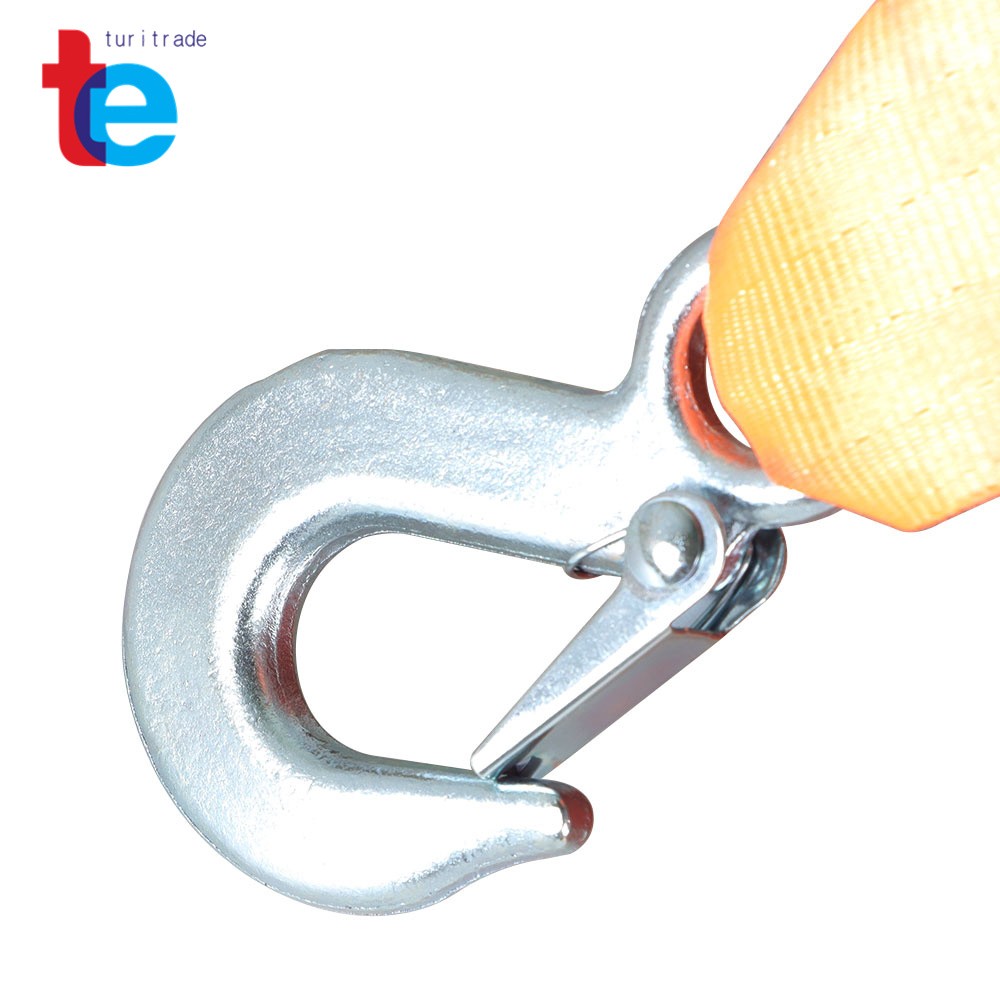 3500LBS Red Hand Winch Hand Crank 2 Gear Red Strap ATV Trailer Boat