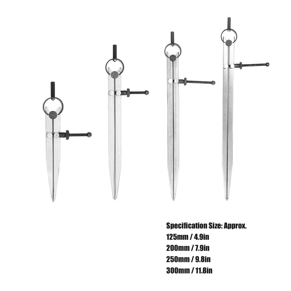 Wing Divider Adjustable Divider Calipers with Spring Nut for Leather Scribing